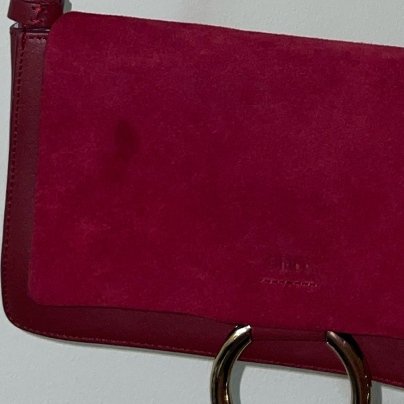 ‼️SOLD‼️ CHLOE - Suede Calfskin Faye Crossbody bag - Picture 2 of 8